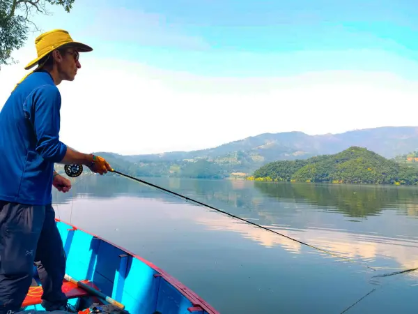 Fishing In Fewa Lake